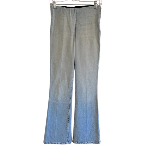 SPRWMN Crop Flare Legging Women’s Size XS Jean Pant High Rise NWT Francoise Blue - Picture 2 of 10